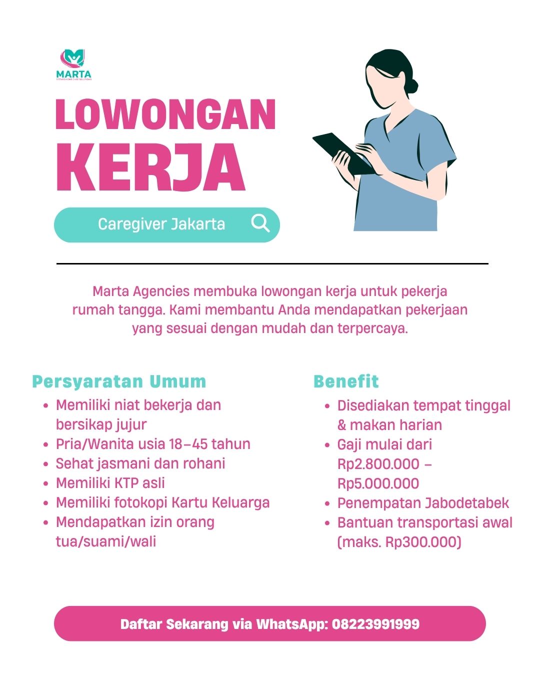 Loker Caregiver Jakarta