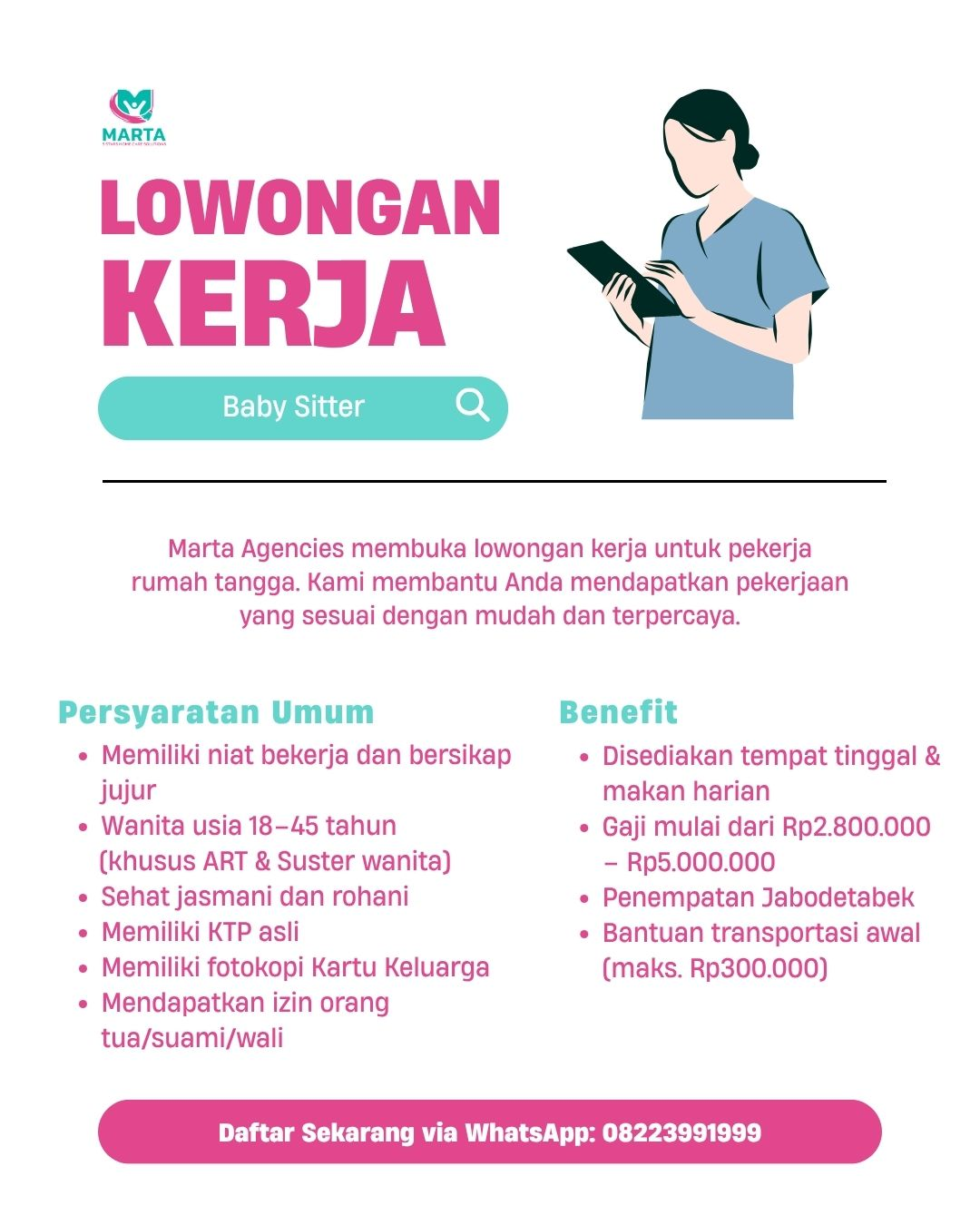 loker baby sitter jakarta